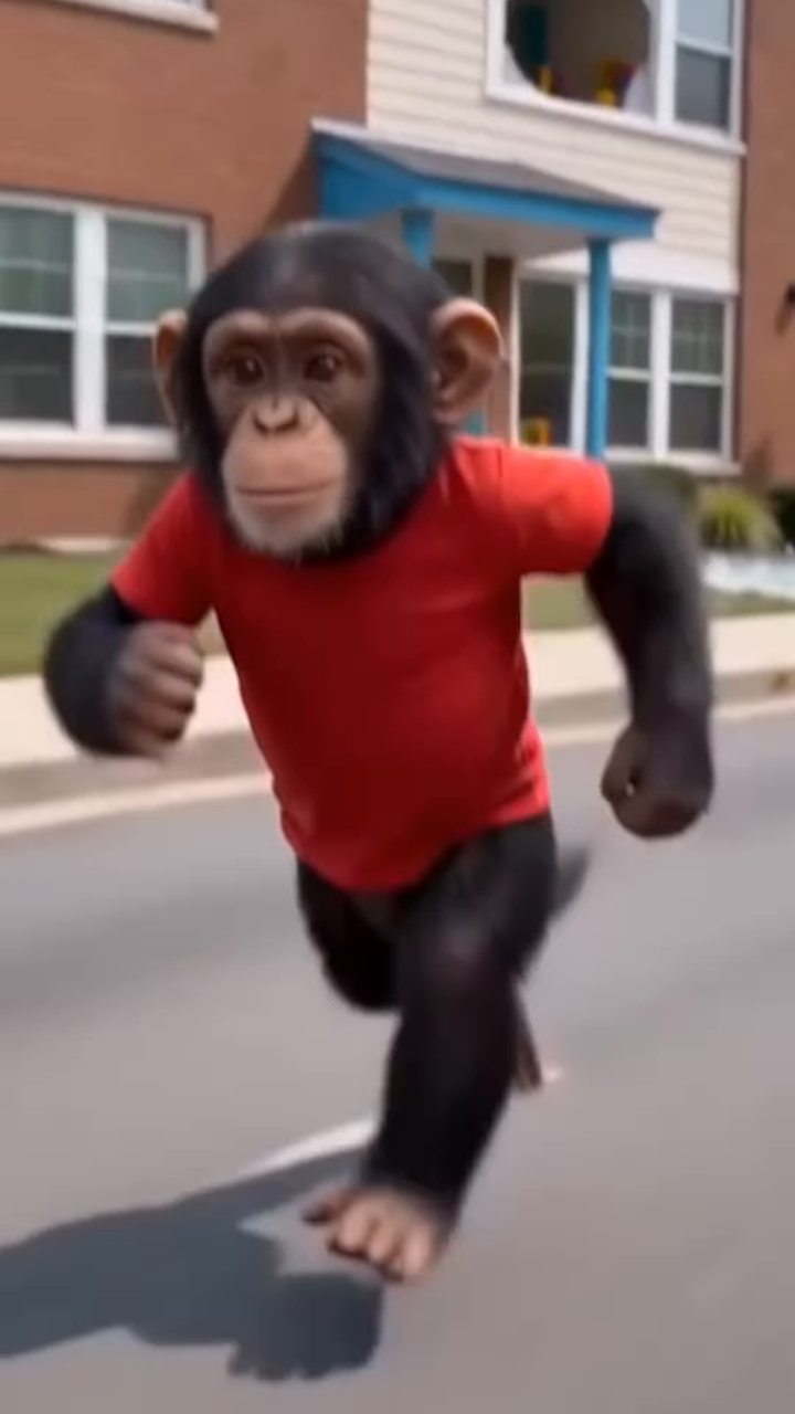 Apeworld.mp4: Binky Tako runs down the street away from daycare